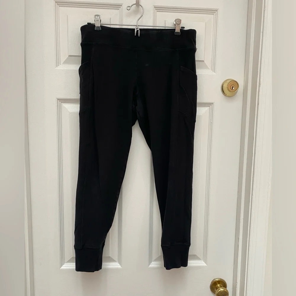 Calvin Klein Black Performance Stretch Joggers with Side Pockets - XL